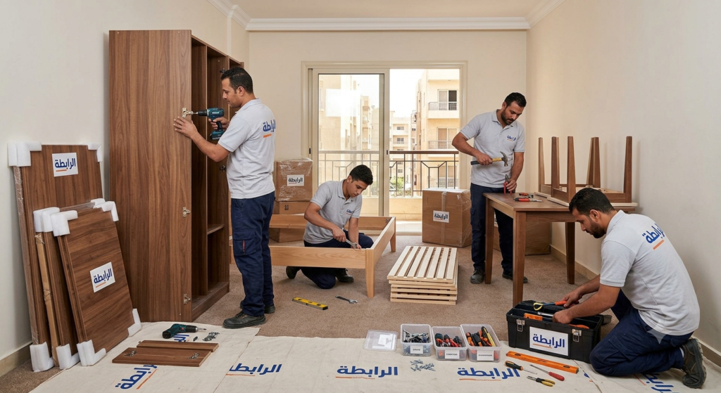 نقل عفش مع الفك وتركيب